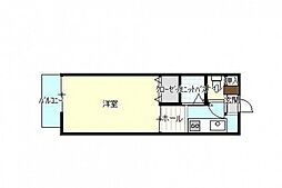 田中興産11ビル 1Kの間取図画像