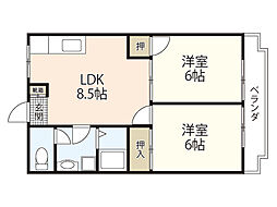 間取図画像 2LDK