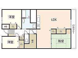 間取図画像 3SLDK