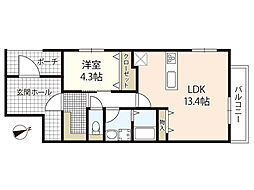 間取図画像 1LDK