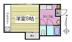 グレースワセダ 1DKの間取図画像
