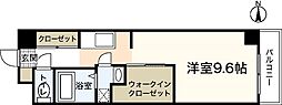 ソルヴェール舟入本町 ワンルームの間取図画像