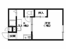 スイートム祇園 1Kの間取図画像