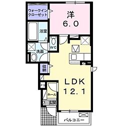セント.アニーズ 1LDKの間取図画像
