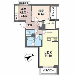 Allume 2LDKの間取図画像