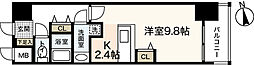 ラルウェンディ縮景園前イースト ワンルームの間取図画像