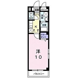 メモリー1 1Kの間取図画像