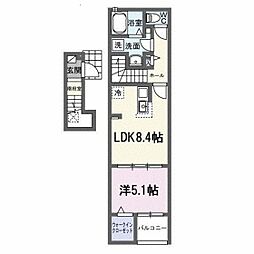 プラムガーデンA 1LDKの間取図画像