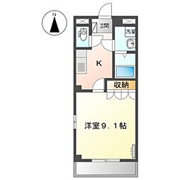 ラ・ルーチェ 1Kの間取図画像