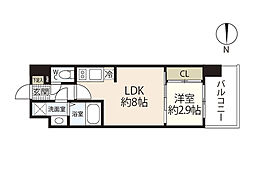 LiveCasa鶴見町 1LDKの間取図画像