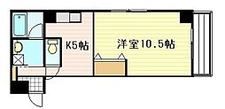 AFFABILEMIDORI 1DKの間取図画像