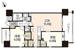アイエムリッチ 2LDKの間取図画像