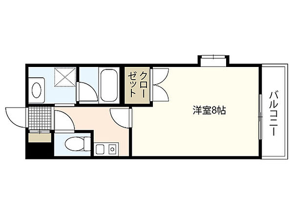 コーボレーション草津 ｜広島県広島市西区草津浜町(賃貸マンション1K・2階・24.19㎡)の写真 その2