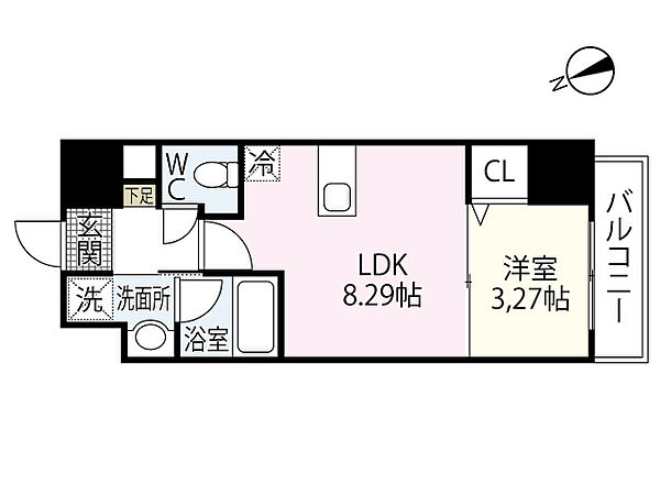 サムティ舟入II ｜広島県広島市中区舟入川口町(賃貸マンション1LDK・12階・31.14㎡)の写真 その2