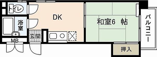 広島県広島市中区土橋町(賃貸マンション1DK・5階・20.00㎡)の写真 その2