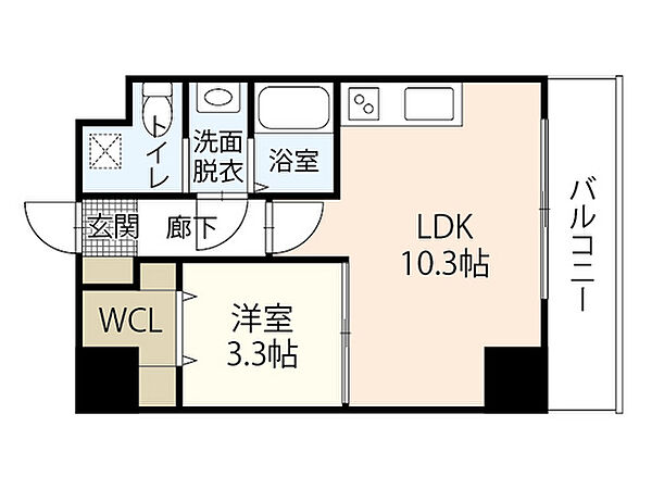 ペルソナ大手町 ｜広島県広島市中区大手町5丁目(賃貸マンション1LDK・10階・35.69㎡)の写真 その2