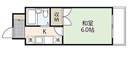 ピアーチェ住吉 1Kの間取図画像