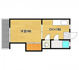 山本ビル 1DKの間取図画像