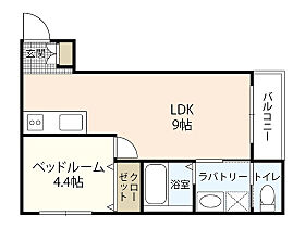 WISTERIAII  ｜ 広島県広島市南区東雲3丁目（賃貸アパート1LDK・1階・31.67㎡） その2