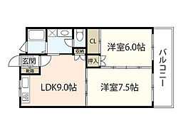間取図画像 2LDK