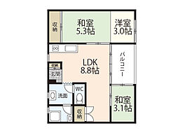 間取図画像 2LDK
