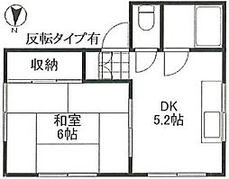 檜野皮ビル 1DKの間取図画像