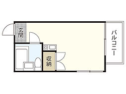 フォルテシモ住吉 ワンルームの間取図画像