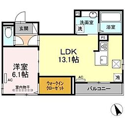 間取図画像 1LDK