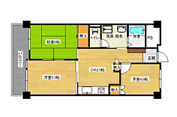 クレスト東雲 3LDKの間取図画像