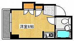 ローレル寺町 ワンルームの間取図画像