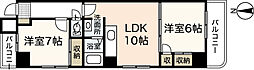 サニーコート城北通り 2LDKの間取図画像