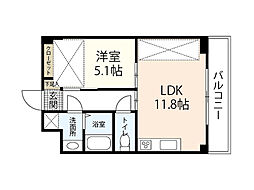 メゾン積 1LDKの間取図画像
