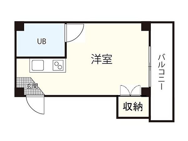 広島県広島市南区宇品東2丁目(賃貸マンション1R・2階・20.01㎡)の写真 その2