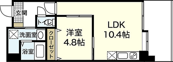 プリウス横川（PRIUS横川） ｜広島県広島市西区三滝町(賃貸マンション1LDK・4階・38.64㎡)の写真 その2