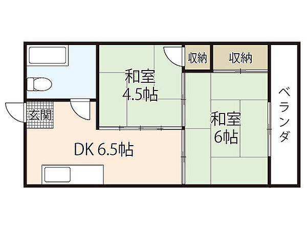 シャトー舟入 ｜広島県広島市中区舟入町(賃貸マンション2DK・5階・35.00㎡)の写真 その2