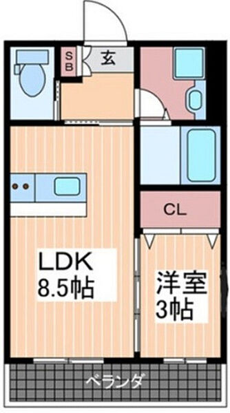 BONDBLD．II ｜広島県広島市西区庚午北2丁目(賃貸マンション1LDK・2階・28.50㎡)の写真 その2