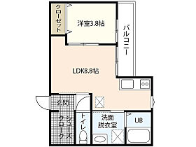 広島県広島市南区皆実町3丁目（賃貸アパート1LDK・1階・38.53㎡） その2