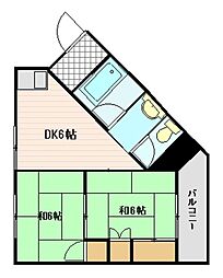 間取図画像 2DK