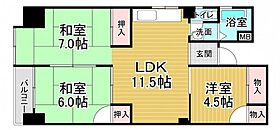 第2吉岡ビル  ｜ 広島県広島市東区光町1丁目（賃貸マンション3LDK・4階・58.24㎡） その1