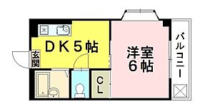 サンライズ鶴江B棟  ｜ 広島県安芸郡府中町鶴江1丁目（賃貸マンション1DK・3階・24.18㎡） その2