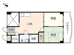 カーサフジタ  ｜ 広島県広島市西区草津新町2丁目（賃貸マンション2LDK・2階・48.56㎡） その2