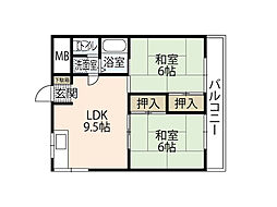 間取図画像 2LDK
