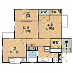 プチメゾン正田 2DKの間取図画像