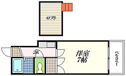 間取図画像 1K