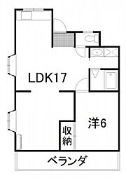 間取図画像 1LDK