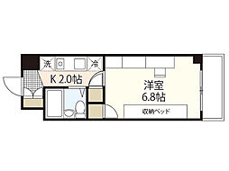 クルーズマンション 1Kの間取図画像