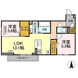 間取図画像 2LDK