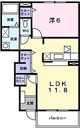 間取図画像 1LDK