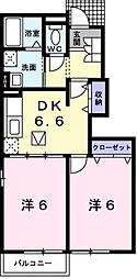 間取図画像 2DK