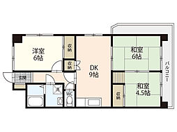 ファミール寿 3DKの間取図画像